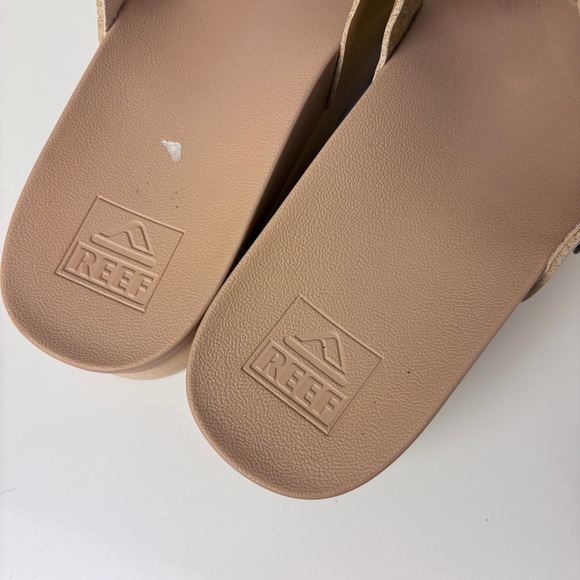 Reef Tan Woven Slip-On Platform Sandals - Picture 5 of 7